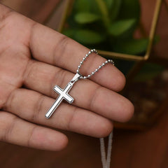 Be Faithful by wearing your Artisan Cross Necklace with Ball Chain