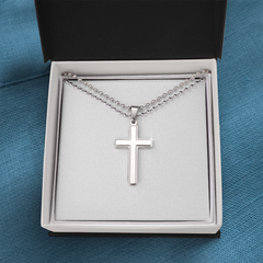 Be Faithful by wearing your Artisan Cross Necklace with Ball Chain