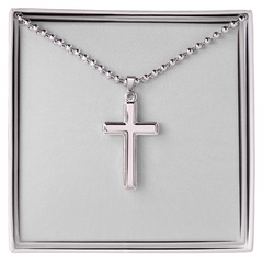 Be Faithful by wearing your Artisan Cross Necklace with Ball Chain