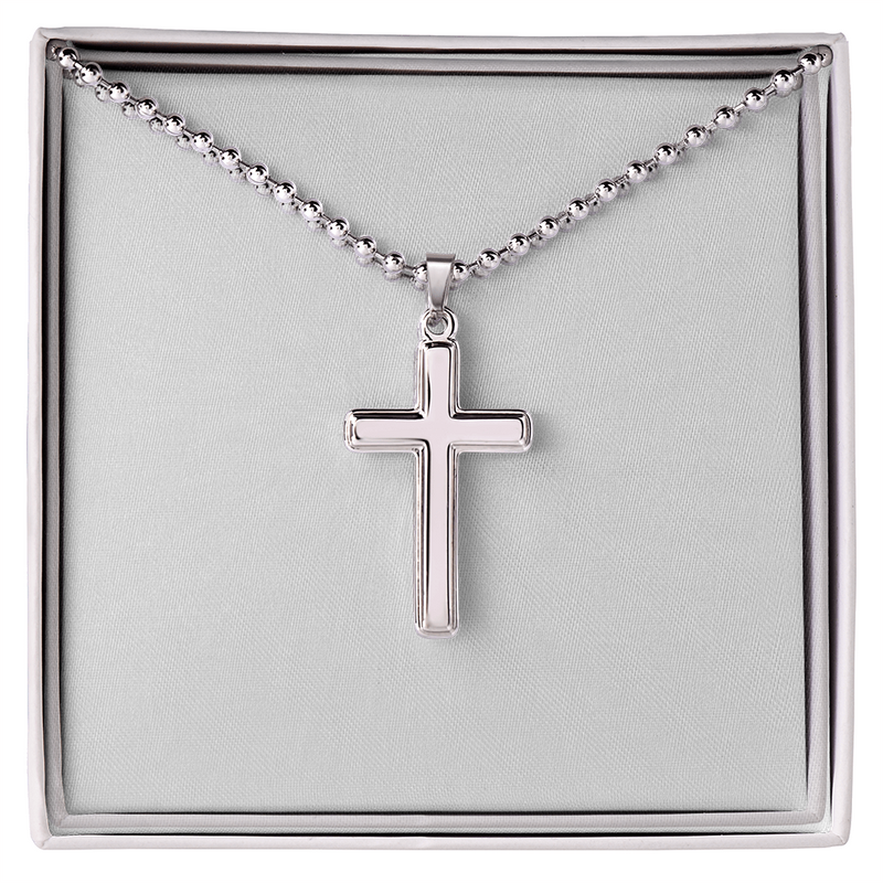 Be Faithful by wearing your Artisan Cross Necklace with Ball Chain
