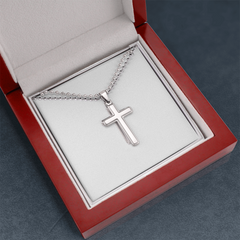 Be Faithful by wearing your Artisan Cross Necklace with Ball Chain